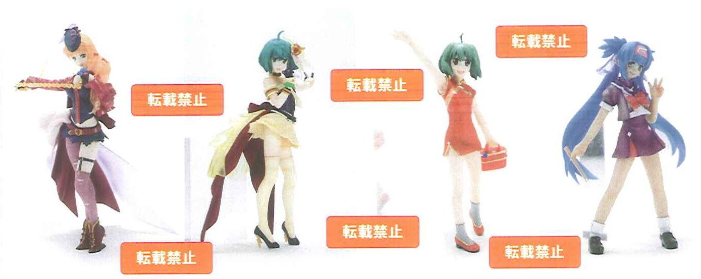 Macross Frontier - Heroine Part 2 Movie Version Trading Figures Set of 4